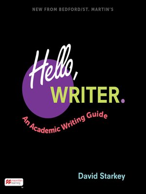 cover image of Hello, Writer.
